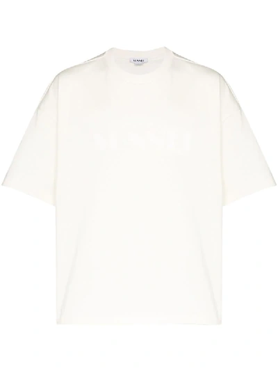 Sunnei Logo Print T-shirt In White