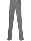 Incotex High-rise Skinny Fit Jeans In Grey