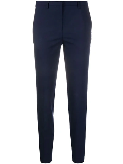 LARDINI SLIM-FIT CROPPED TROUSERS 