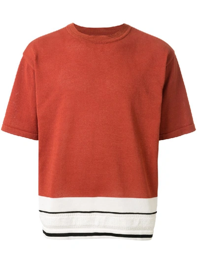 Coohem Sport Summer Knitted Top In Orange