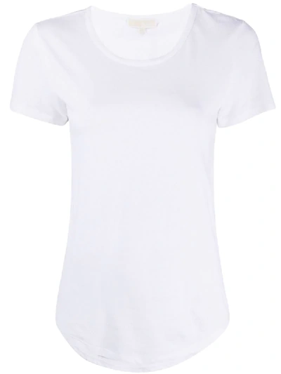 Michael Michael Kors Slim-fit Round-neck T-shirt In White
