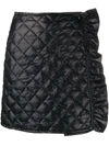 MONCLER QUILTED RUFFLE SKIRT