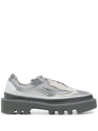 Rombaut Hybrid Vegan Leather Track-sole Trainers In Grey