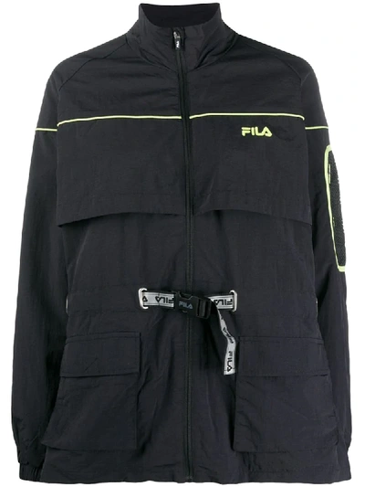 Fila Una Windbreaker Jacket In Black