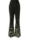 ERDEM FLORAL PRINT FLARED TROUSERS
