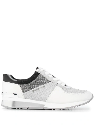 Michael Michael Kors Colour Block Low-top Trainers In Silver
