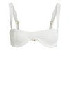 Weworewhat Sorrento Bikini Top In White