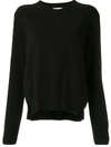 Bassike Cashmere Knitted Jumper In Black