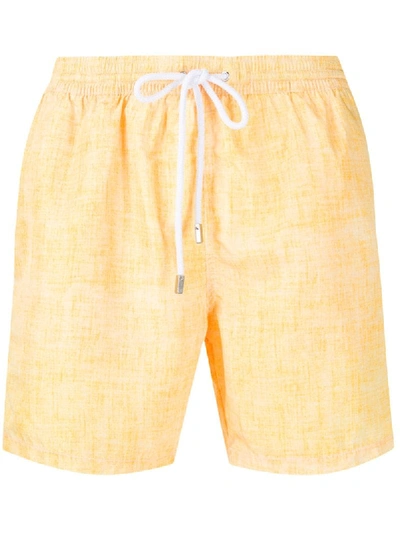 Barba Drawstring Shorts In Yellow