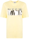 Msgm Logo-print Oversized T-shirt In Yellow