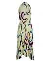A.l.c Sonali Asymmetrical Pleated Midi Skirt In Yellow