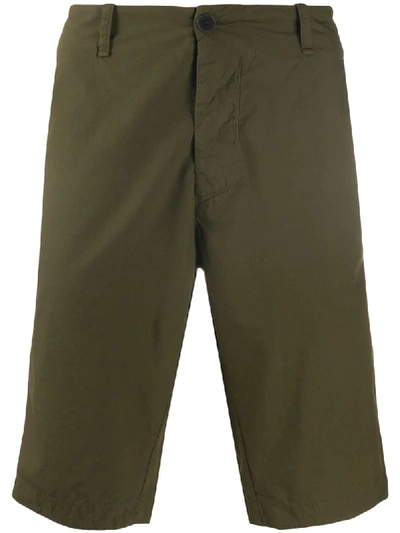 Transit Mid-rise Deck Shorts In Green