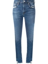 AGOLDE DISTRESSED SKINNY JEANS