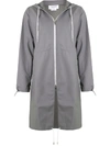 THOM BROWNE DOLPHIN-PRINT RAINCOAT