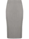 ALEXANDER MCQUEEN WOOL FITTED SKIRT