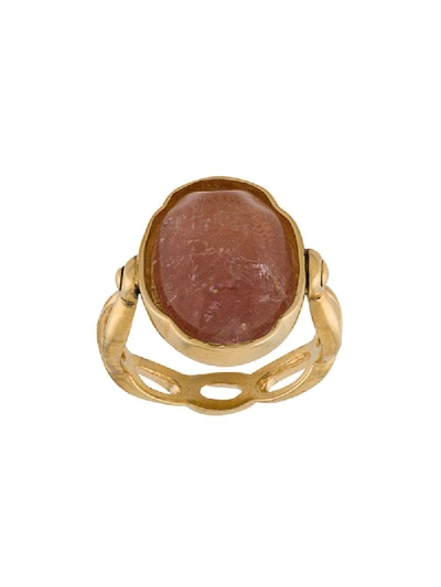 Goossens Oval Cabochons Ring In Pink