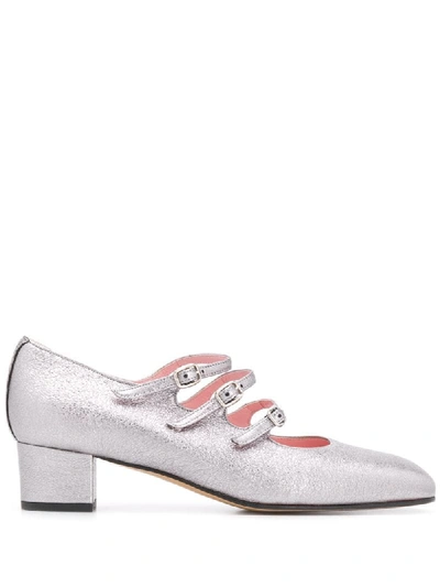 Carel 'kina' Pumps Mit Metallic-effekt In Silver