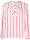 FORTE FORTE LOOSE FIT STRIPED BLOUSE