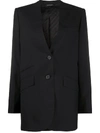 GIVENCHY SINGLE-BREASTED COLLARLESS BLAZER