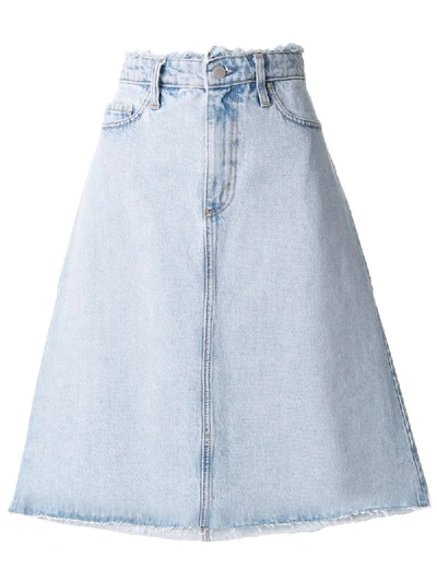 Nobody Denim Vita A-line Denim Skirt In Blue