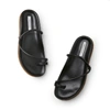 Emme Parsons Bari Leather Toe Ring Sandals In Black