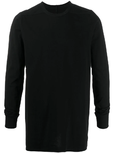 Rick Owens Long-sleeve Fitted Top In Black