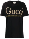 Gucci Logo-print T-shirt In Black