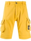 Alpha Industries Side Pocket Shorts In Yellow