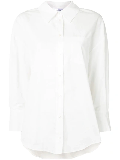 Anine Bing Mika Long-sleeve Shirt In White