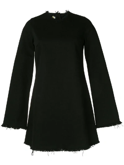 Marques' Almeida Class Long-sleeve Mini Dress In Black