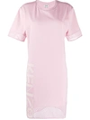 Kenzo Logo T-shirt Dress In Pink