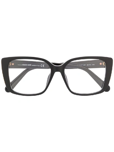 Roberto Cavalli Rc5107 Square-frame Glasses In Black