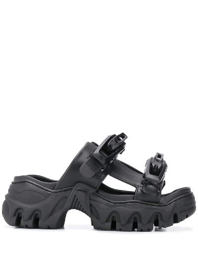 Rombaut Chunky Buckle Sandals In Black