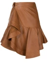 A.L.C AMALIE LEATHER SKIRT