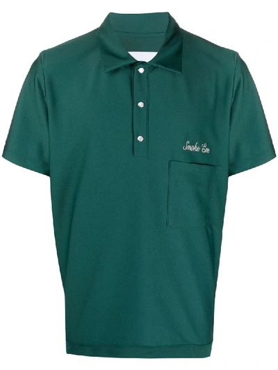 Goodfight Walker Embroidered Polo Shirt In Green