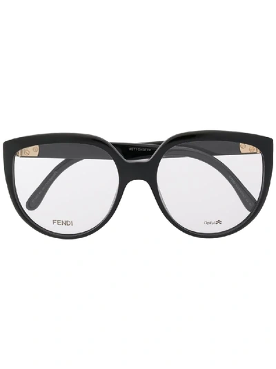 Fendi Oversize-frame Glasses In Black