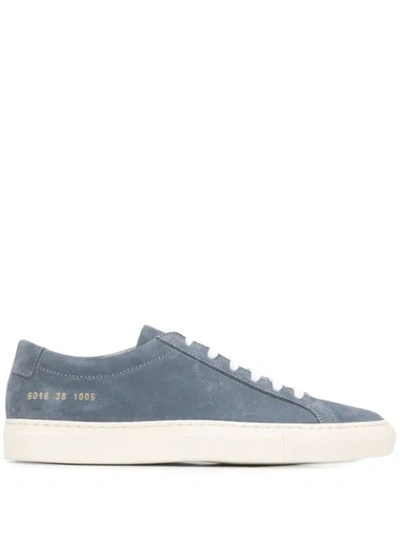 Common Projects Original Achilles Suede Trainers In Blue
