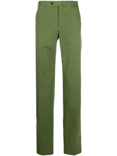 Pt01 Straight-leg Trousers In Green