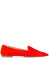 AEYDE AURORA POINTED TOE LOAFERS