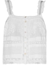 Loveshackfancy Gehäkeltes 'sully' Cropped-top In White