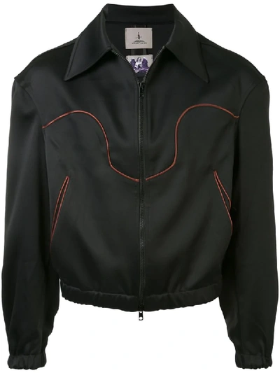 Boramy Viguier Contrast Line Jacket In Black