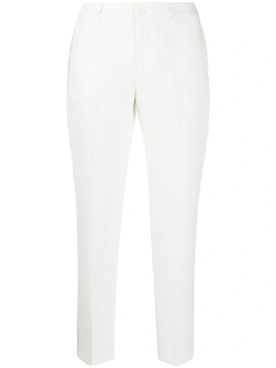 Liu •jo High-rise Tailored Trousers In White
