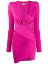 ALEXANDRE VAUTHIER DRAPED MINI DRESS