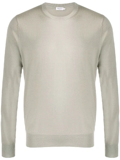 Filippa K Crew-neck Knit Jumper In Vanilla Ivory