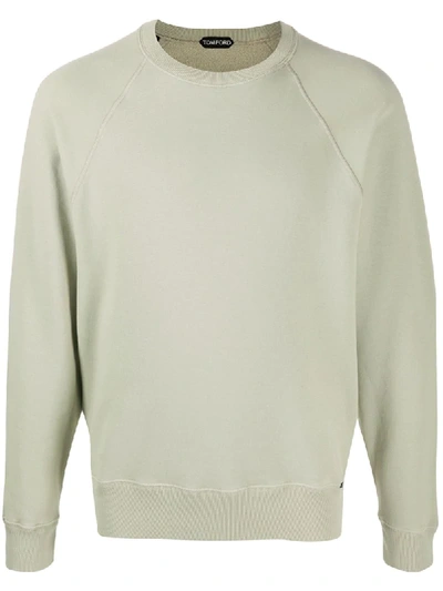 Tom Ford Raglan Sleeves Sweatshirt In Green