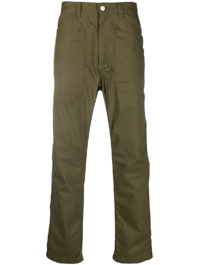 White Mountaineering Straight Leg Cargo Trousers In Green