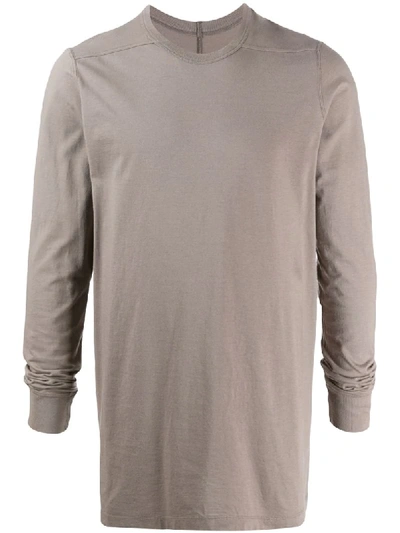 Rick Owens Long-sleeve Fitted Top In Green