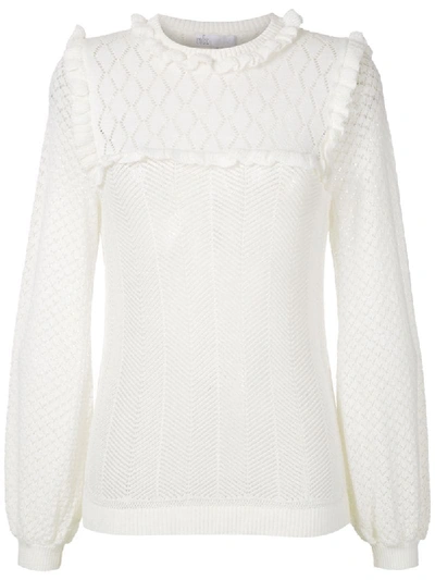 Nk Lyra Knit Blouse In Neutrals