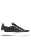 Giuseppe Zanotti Frankie Steel Low-top Sneakers In Black
