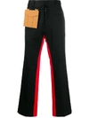 PALM ANGELS PANELLED STRAIGHT-LEG TROUSERS